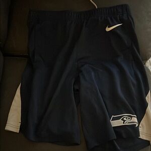 Nike Navy Blue NFL Seahawks Kids Shorts